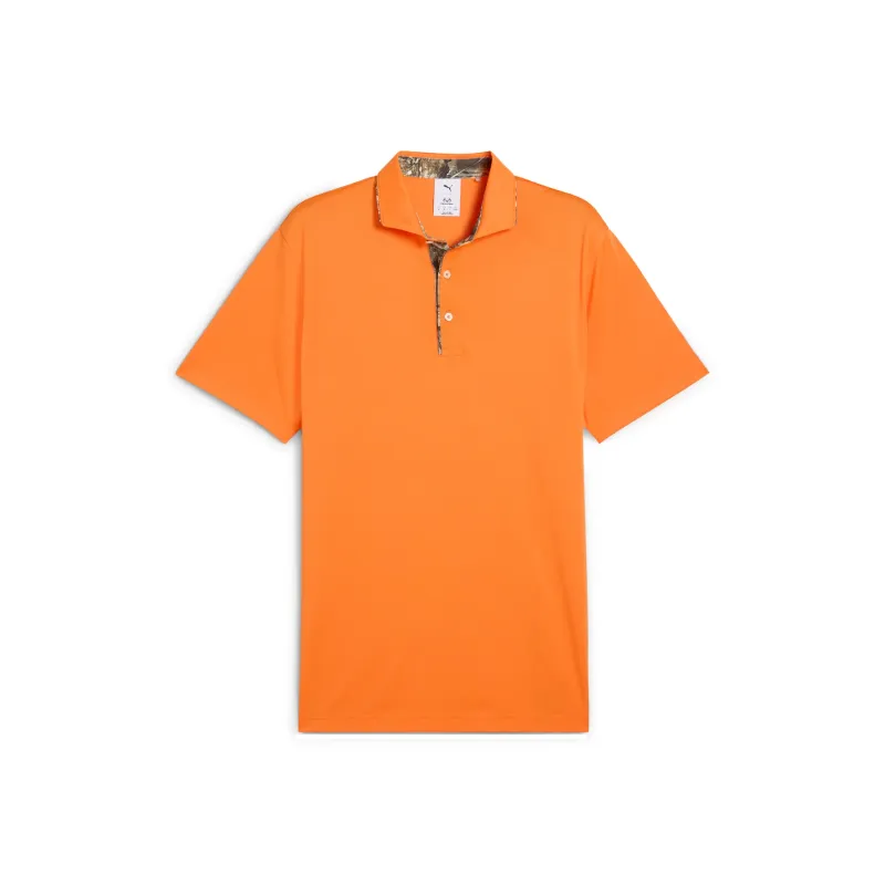 PUMA x REALTREE Golf SS25 Realtree Polo Shirt Men's Orange-0
