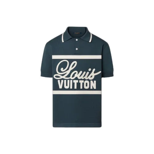 LOUIS VUITTON FW22 Polo Shirt Men's Blue
