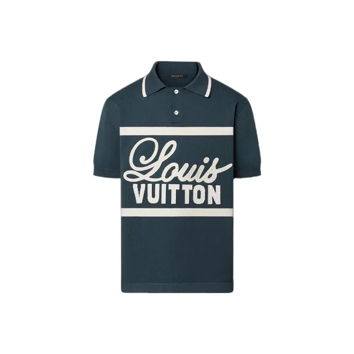 LOUIS VUITTON FW22 Polo Shirt Men's Blue-0
