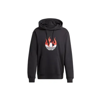 Adidas Originals Flames Logo patch Cotton Hoodie