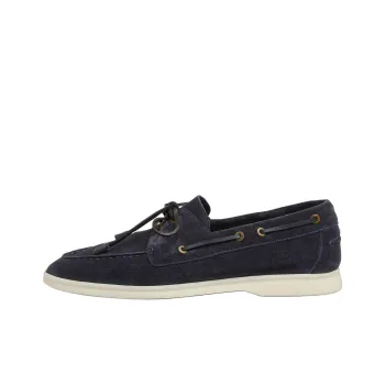 Loro Piana Sea Sail Walk Casual Shoes Men's Marine Blue