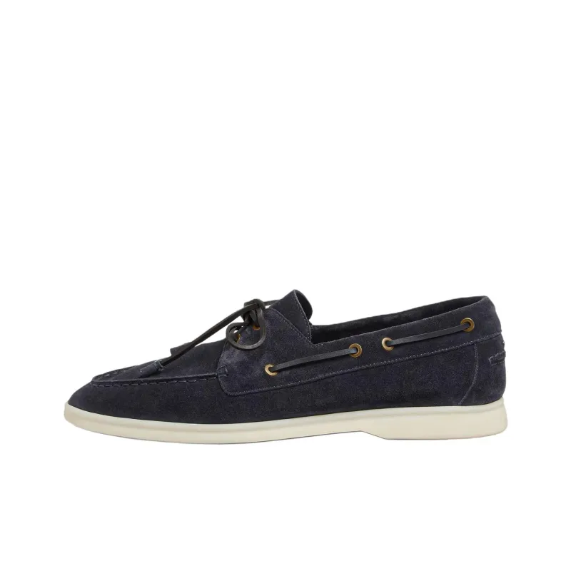 Loro Piana Sea Sail Walk Casual Shoes Men's Marine Blue-0