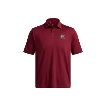 Under Armour Collegiate FW24 Polo Shirt Men's Dark Red