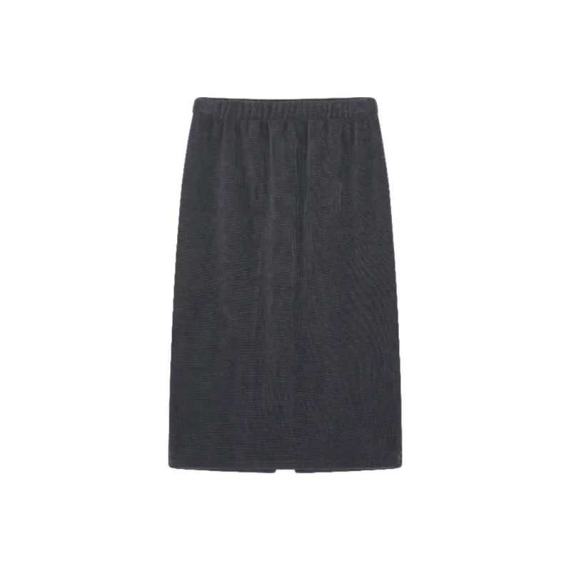 Mo Han Yi Mei Casual Long Skirts Women's Gray-4