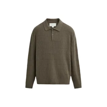 ZARA Polo Shirt Men's Earth Tone