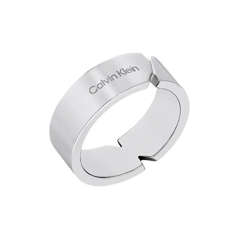 CALVIN KLEIN Stainless Steel Rings Men's Silver-1