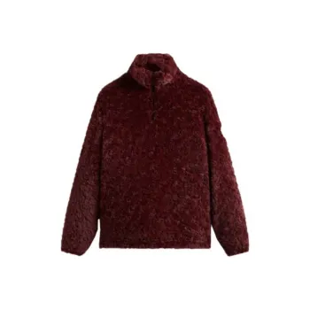 KITH Claremont Shaggy Sherpa Quarter Zip