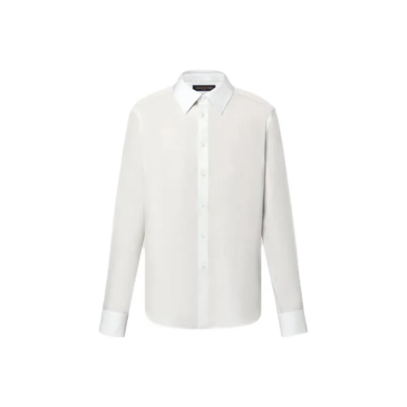 LOUIS VUITTON Embroidered Long Sleeved Cotton Blend Shirt-0