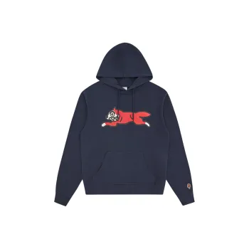 Ice Cream Running Dog Popover Cotton Hoodie