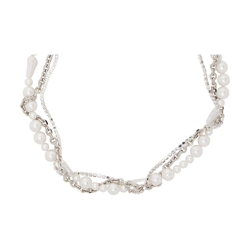 JUSTINE CLENQUET Palladium Necklaces Women's Silver-1
