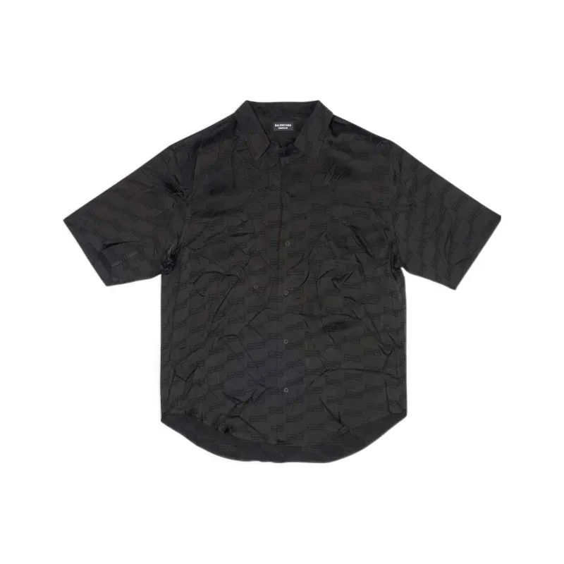Balenciaga Balenciaga BB MONOGRAM FW22 Shirt Men's Black-0