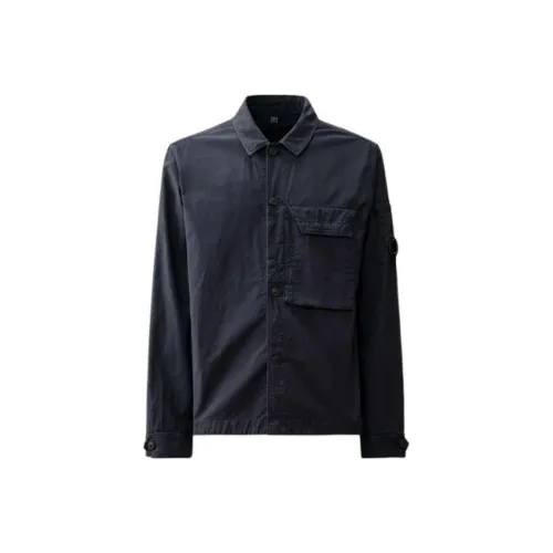 C.P.CompEMPORIO ARMANI Short sleeved Ottoman effect Jersey Top