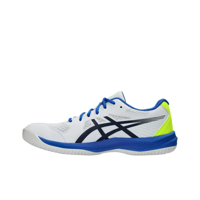 Asics Gel Upcourt 6 Slip Resistant Low Top Badminton Shoes Men's White Blue-2