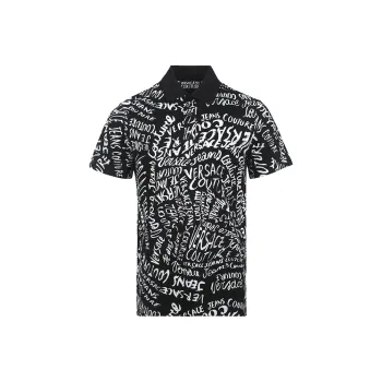 VERSACE JEANS COUTURE Logo print Polo Shirt