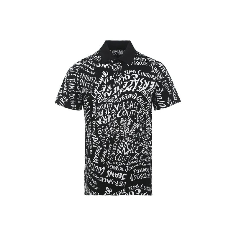VERSACE JEANS COUTURE Logo print Polo Shirt-0