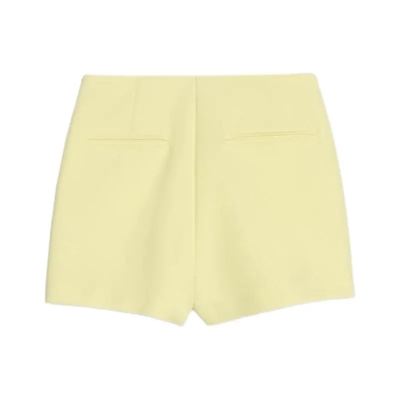 ZARA Casual Shorts Women's Light Yellow-1