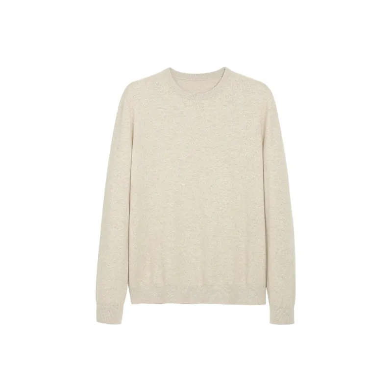 Osens Cashmere Sweater Men's Original Yarn Beige-0