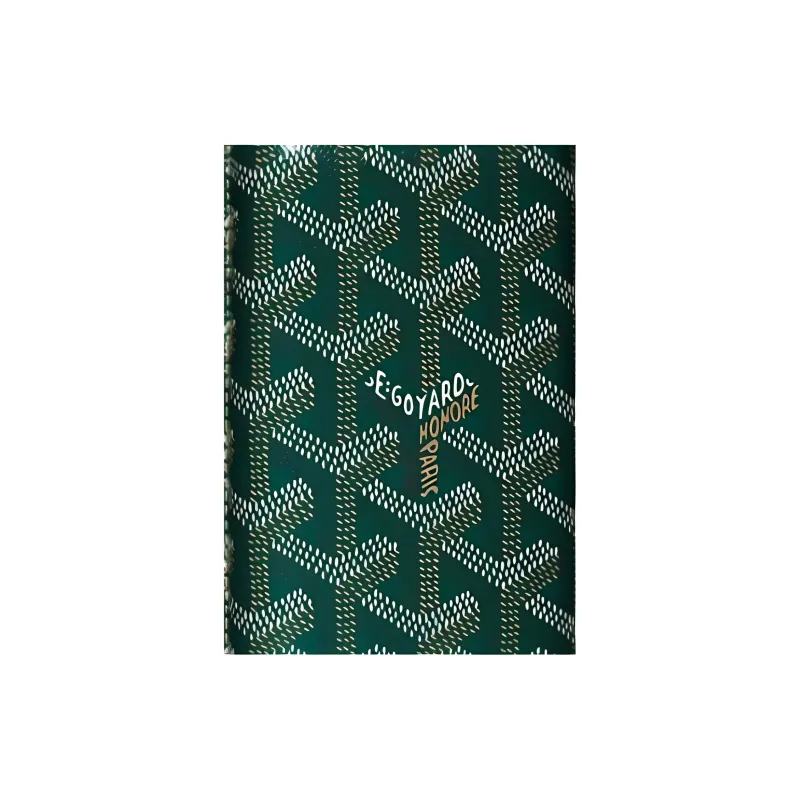 GOYARD Churchill Canvas With Calfskin Dog's Teeth Cigar Box Accessories Unisex Green-2