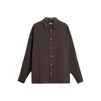 ZARA Shirts Men Brown/White
