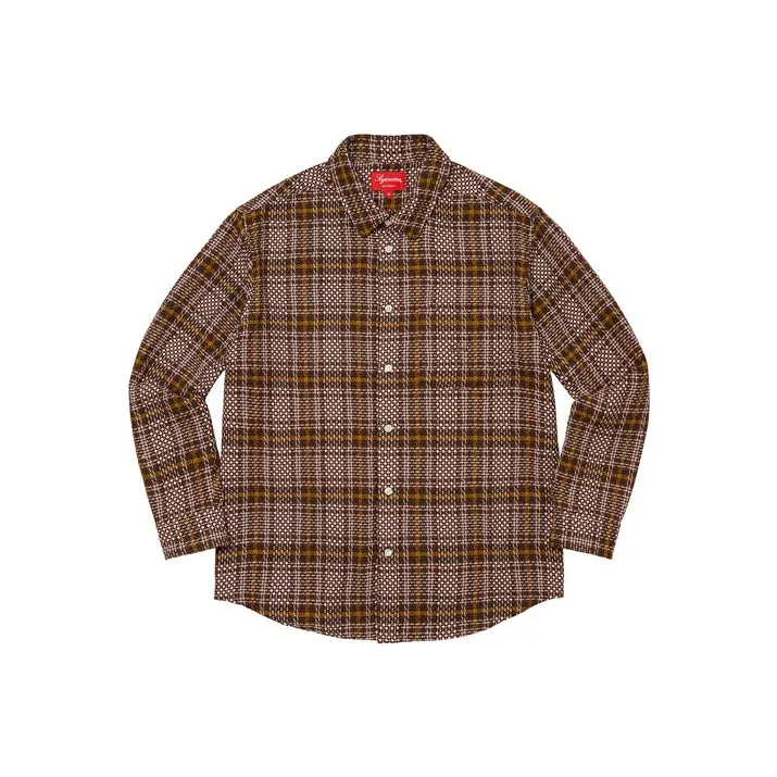 Supreme Basket Weave Plaid Shirt-0