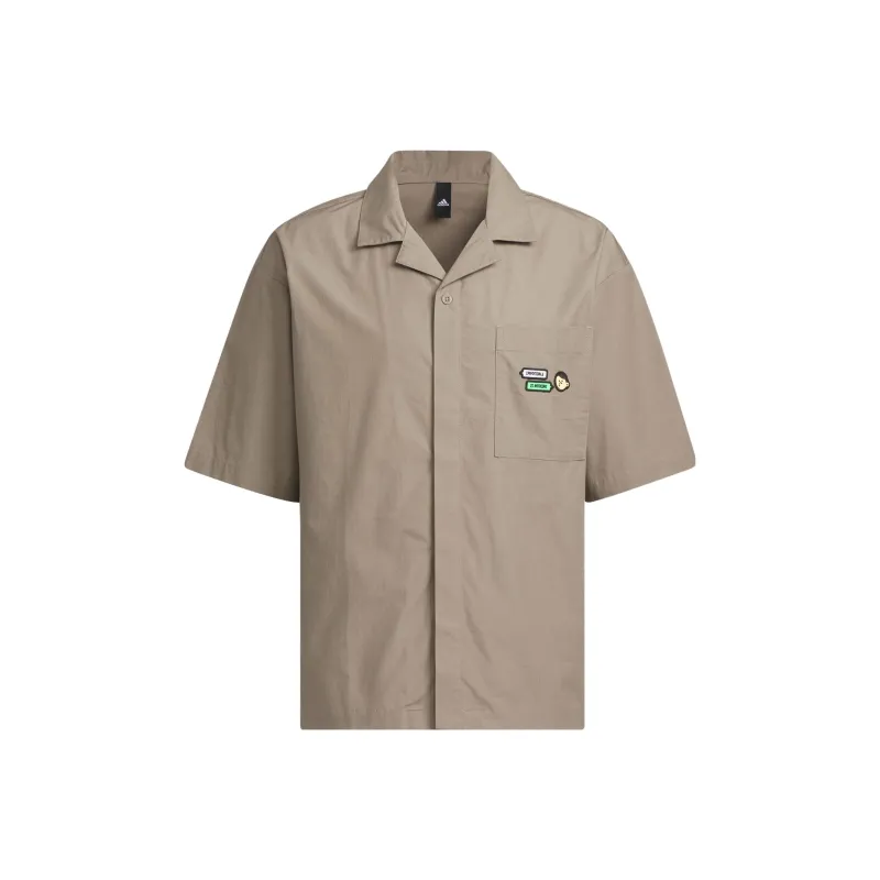 Adidas X SEEBIN Co branded SS23 Shirts Unisex Light Gray Brown-0