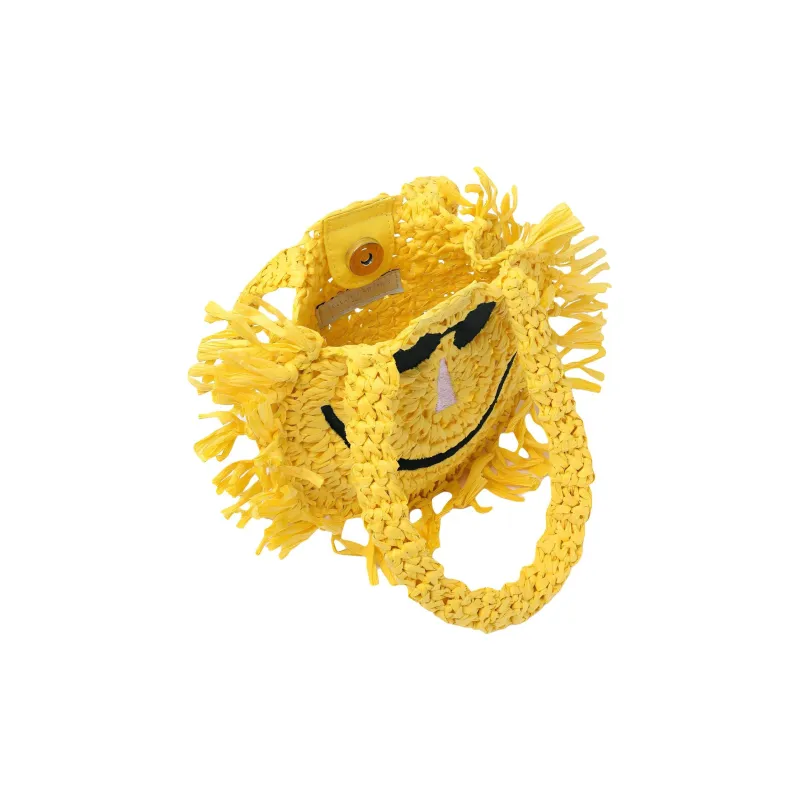 Stella McCartney Raffia Handbag Regular Kids' Yellow-3