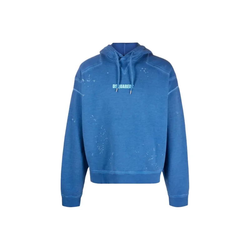Dsquared2 Logo Printed Long Sleeved Hoodie-0