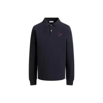 BALLY SS25 Polo Shirt Men's Dark Blue