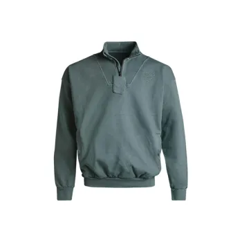 GYMSHARK PREMIUM LEGACY 1/4 ZIP Sweatshirt Men's Cyan