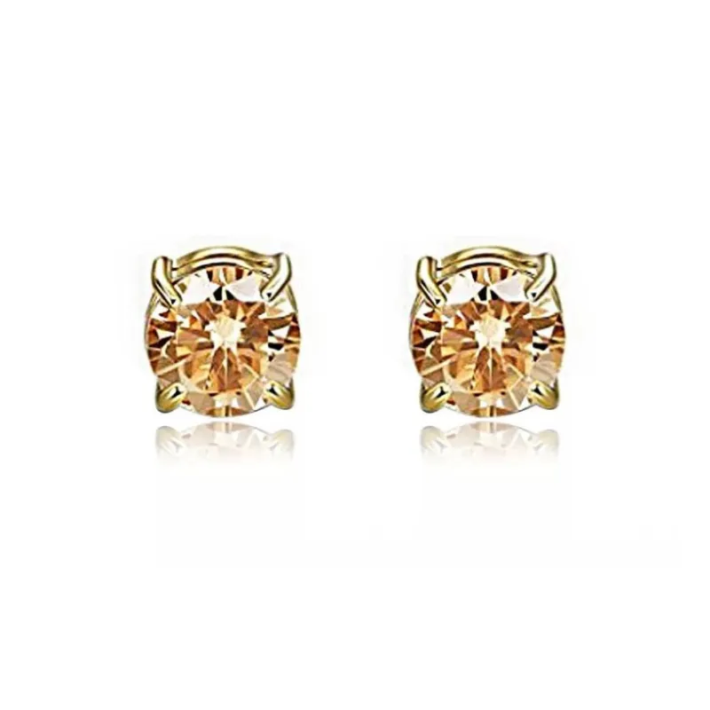 AEMC Titanium Steel Zircon Clip On Earrings Unisex-2