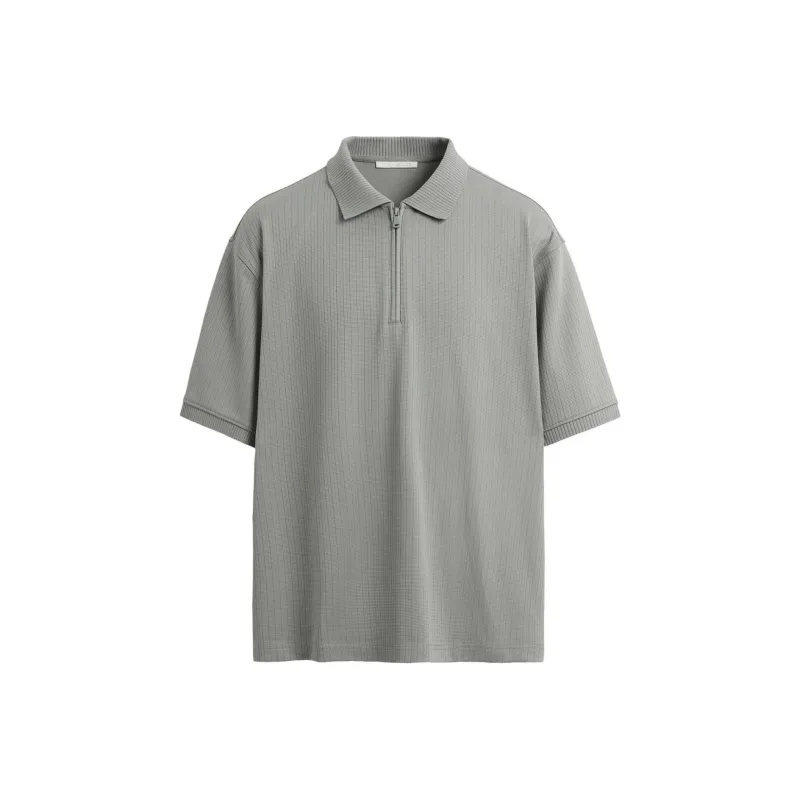 ZARA Polo Shirt Men's Light Green-0