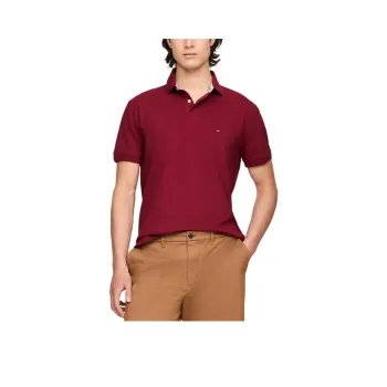Tommy Hilfiger Polo Shirt Men's Maroon