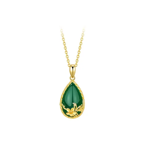 Olampe Chalcedony Jade Necklaces Women's