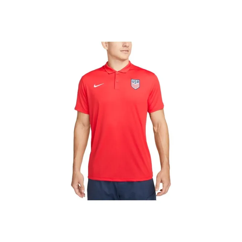Nike USA Soccer Team Olympic Series Polo Shirt Men's Red-0