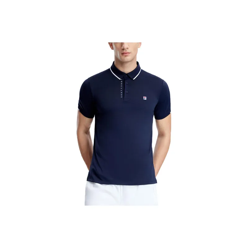 FILA Polo Shirts Men Royal Blue-0