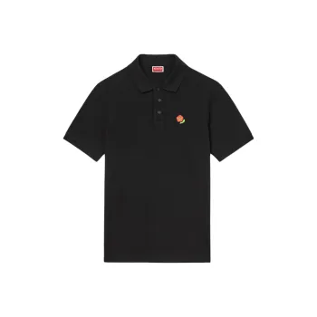 KENZO Floral Embroidered Short Sleeved Polo Shirt