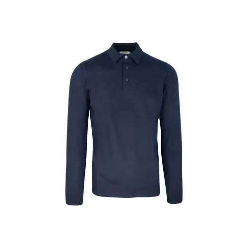 PAOLO PECORA MILANO FW24 Polo Shirt Men's Blue