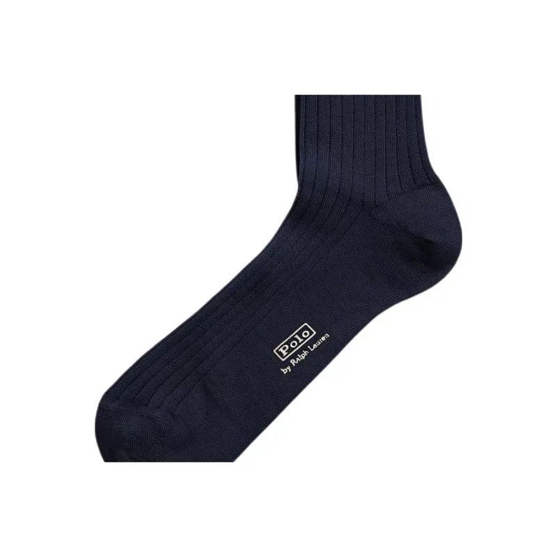 Polo Ralph Lauren Mid Calf Socks Men's 1 Pack Marine Blue-1