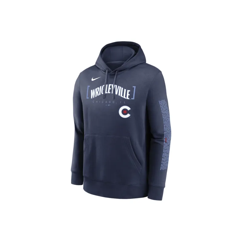 Nike x MLB Chicago Cubs City Connect Club Sweatshirt Men's Marine Blue-0