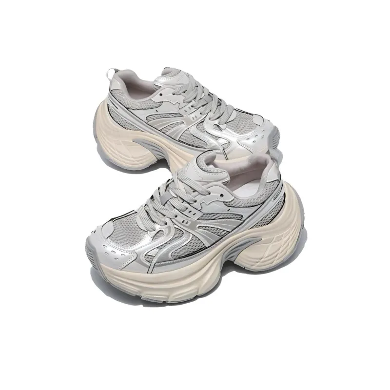 BARDILEV Low Top Chunky Sneakers Women's Champagne-3