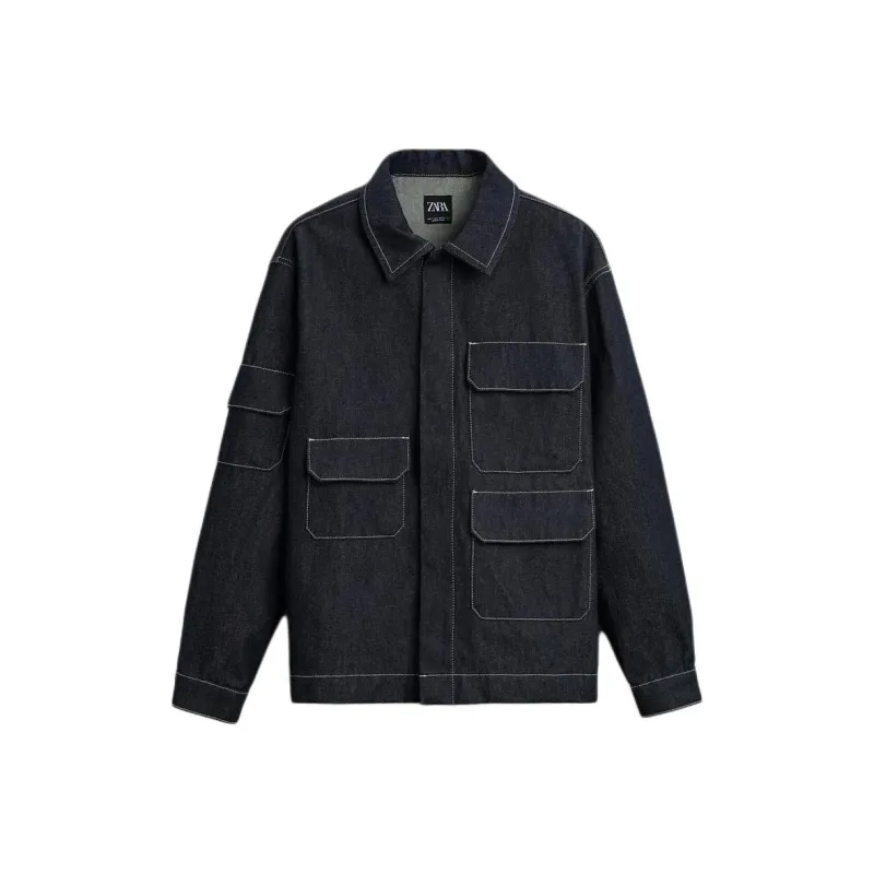 ZARA Shirts Men Blue-0