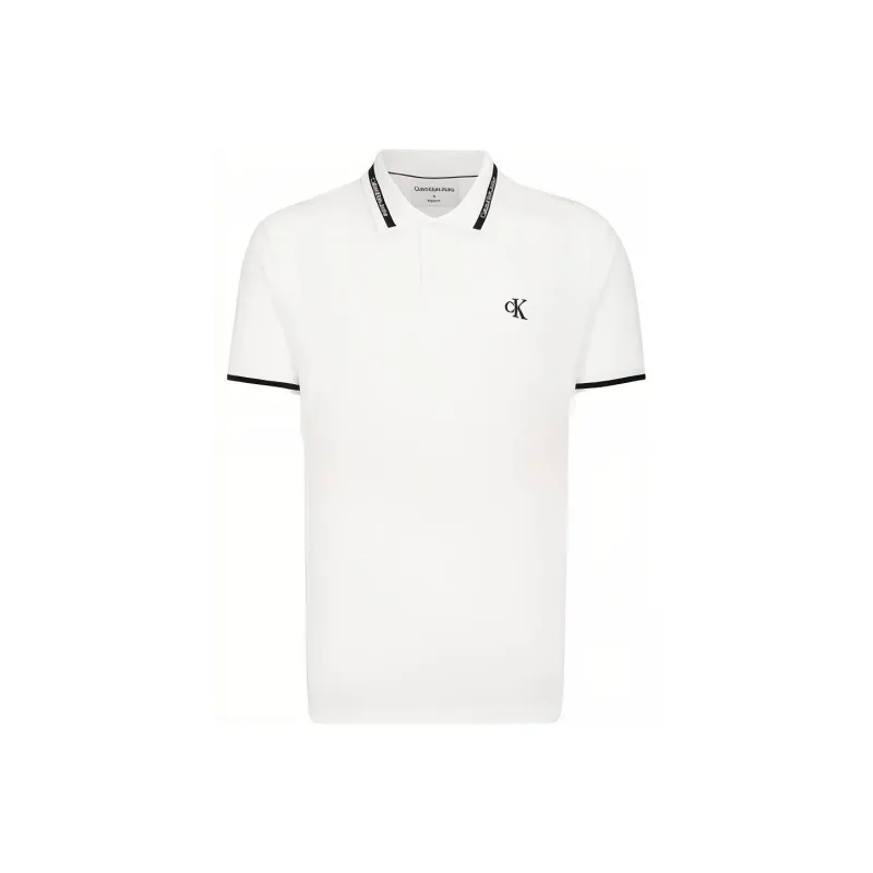 CALVIN KLEIN Polo Shirt Men's White-0