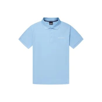 Columbia Polo Shirts Men Light Blue