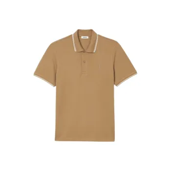 Sandro Polo Shirt Men's Brown Yellow