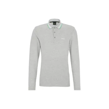 HUGO BOSS FW22 Polo Shirt Men's Light Gray