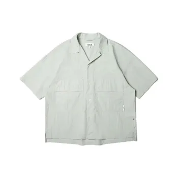 UPXIW Shirts Men Light Green