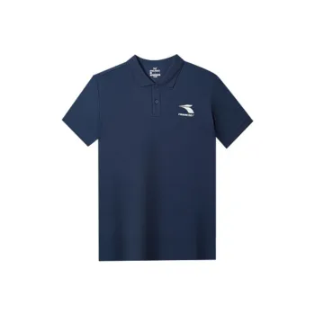 361° Polo Shirts Men Heather Gray & Navy Blue