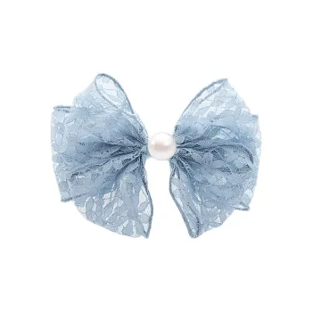ROYALSASA Silk Chiffon, Faux Pearl Hair Clips Women's