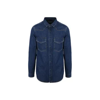 Valentino Buttoned Long Sleeved Denim Shirt