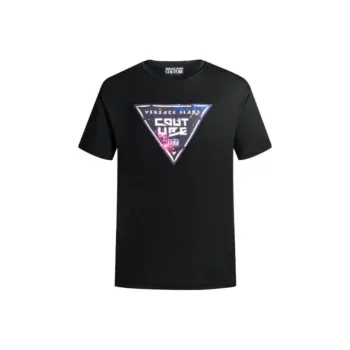 VERSACE JEANS COUTURE Logo patch Cotton T shirt